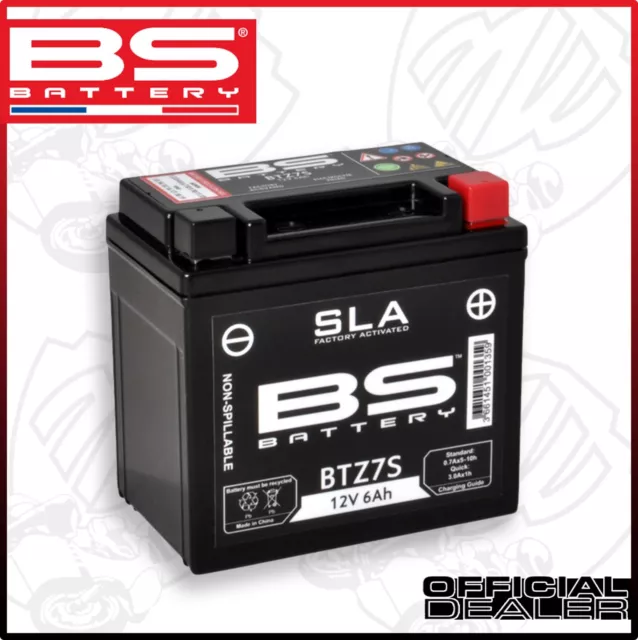 Batterie BS SLA Gel BTZ7S Yamaha Wr F 250 2008 2009 2010 2011 2012 2013 2014