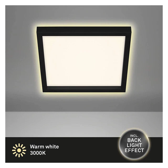 Plafonnier LED BRILONER Ultra Plat 3000 Lumens - Lumière Blanc Neutre 4000K - 58x20x3cm Pour Salon Et Cuisine