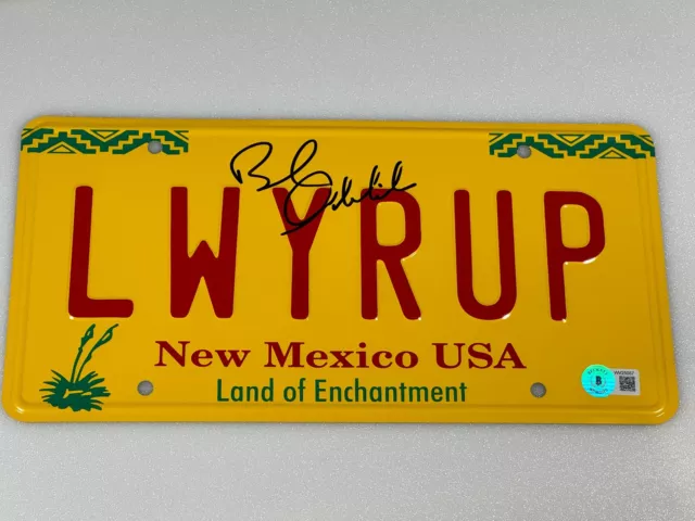 Bob Odenkirk Signed License Plate Better Call Saul Autographed Beckett BAS COA 3