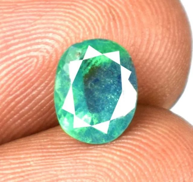 Cuivre Roulement Bicolore Paraiba Tourmaline Naturel Oval 2.60 CT Certifié