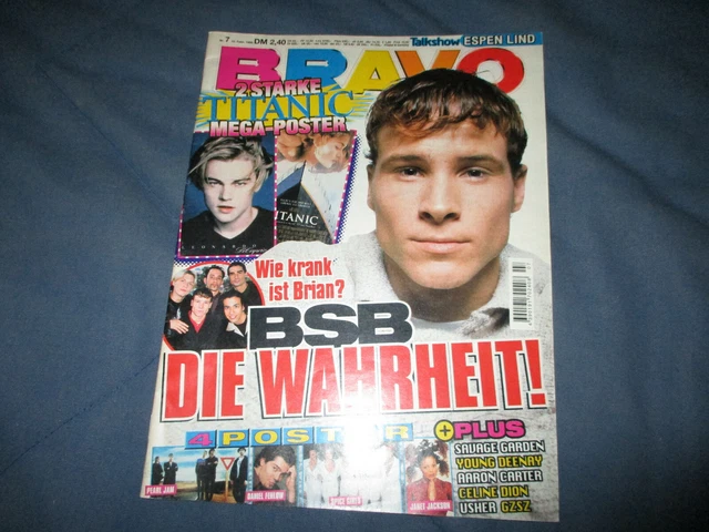 Bravo 12.2.1998 7/98 mit Titanic Poster Heft komplett