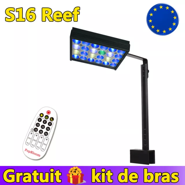 PopBloom eclairage aquarium led récifal eau de mer lumière corail marin aquarium