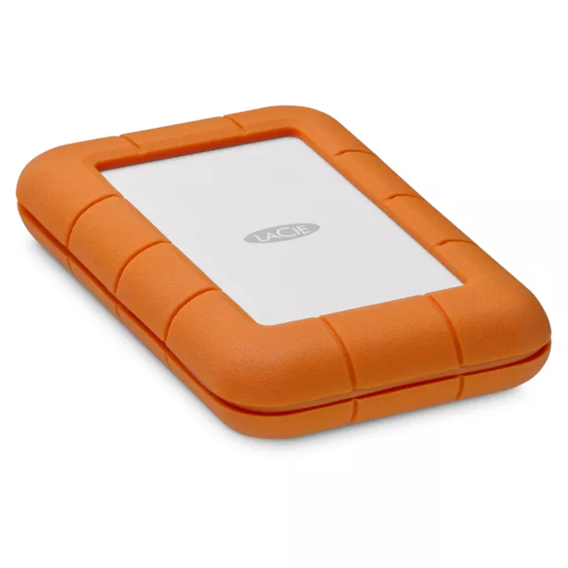 LaCie Rugged Secure external hard drive 2000 GB Orange White