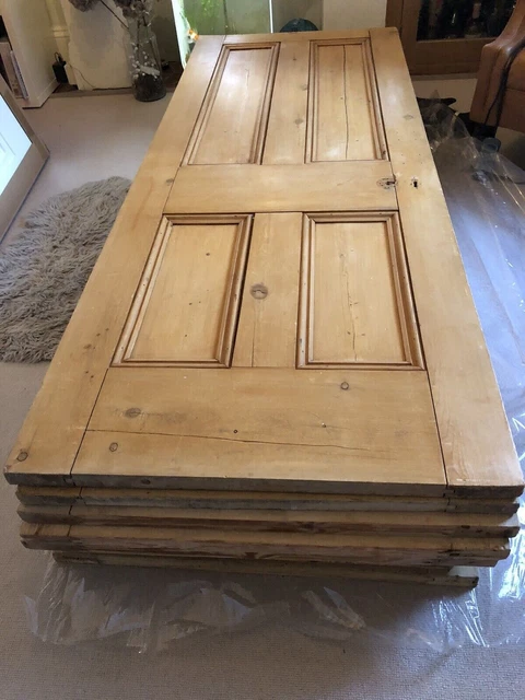 9x Vintage Victorian 4 panel Interior Doors (Stripped)