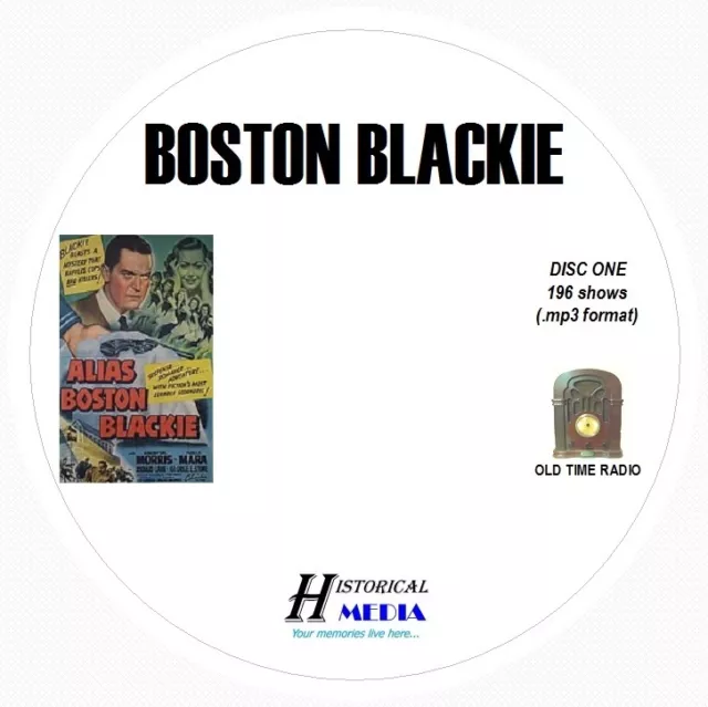BOSTON BLACKIE - 196 Shows Old Time Radio In MP3 Format OTR On 2 CDs