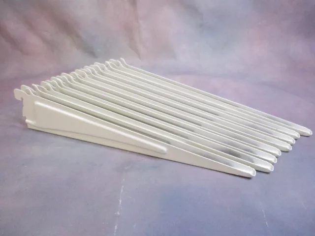 ClosetMaid ShelfTrack Shelving Bracket White 12" 2853 qty: 8 NEW~Open Box