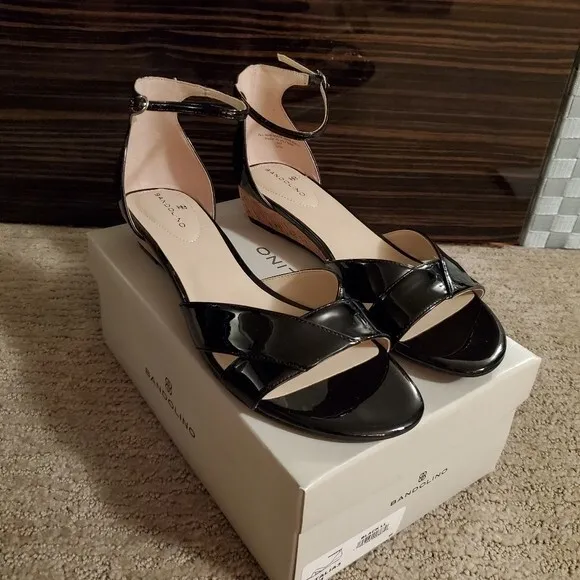 Bandolino Black Strappy Sandals 8.5 Talia 3