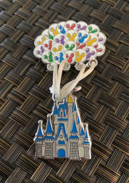 Disney Cinderella Castle Mickey Ears Balloons Collectible Pin Rare