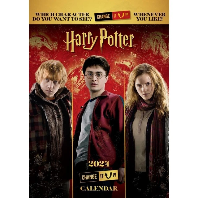 2024 CALENDAR, HARRY Potter, Month to View A3 Large Calendar Official