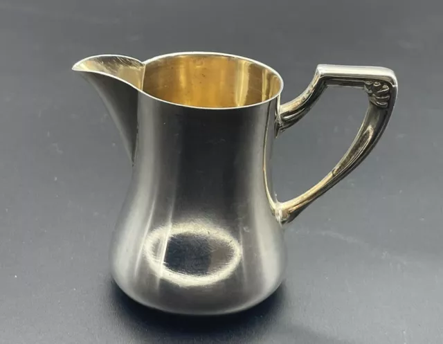 Crémier petit pot à crème en ARGENT l'intérieur en VERMEIL