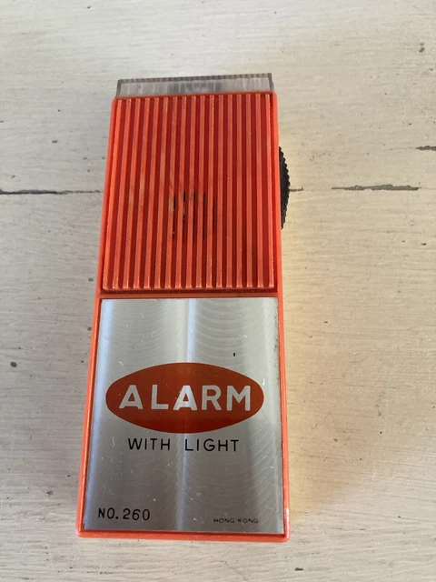 Allarme personale vintage con luce allarme di lavoro luce ha bisogno di lampadina con batterie