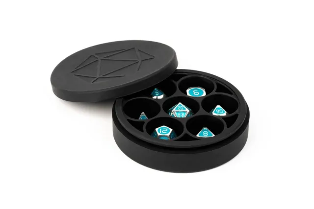 FanRoll by Metallic Dice Games Silicone Round Dice Case: Black, Role (US IMPORT)