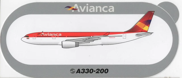 ~ AVIANCA ~ Airbus A330-200 Sticker / Decal ~ VERY RARE ~ EUR 5,57 ...