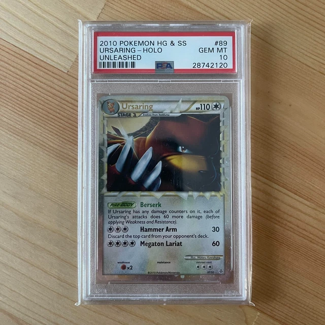 Ursaring PSA 10 PRIME 89/95 Holo HeartGold SoulSilver Unleashed Pokemon Card