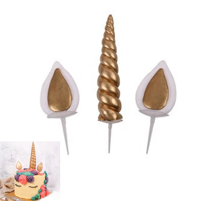 Set 3 pezzi topper per torta di compleanno unicorno decorazione festa unicorno incluso uno
