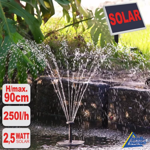 Pompa Acqua Ad Energia Solare Fontana Stagno Per Giardino Laghetto D'acqua Nuovo