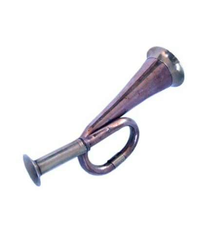 Mini Clairon Cuivre / Laiton à Jouer Décoratif Cadeau pour Enfants Ou Poche