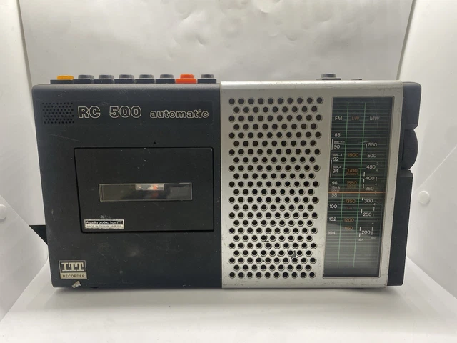 VINTAGE ITT RC500 Portable Radio Cassette Player Unit Only Tested G3A £ ...