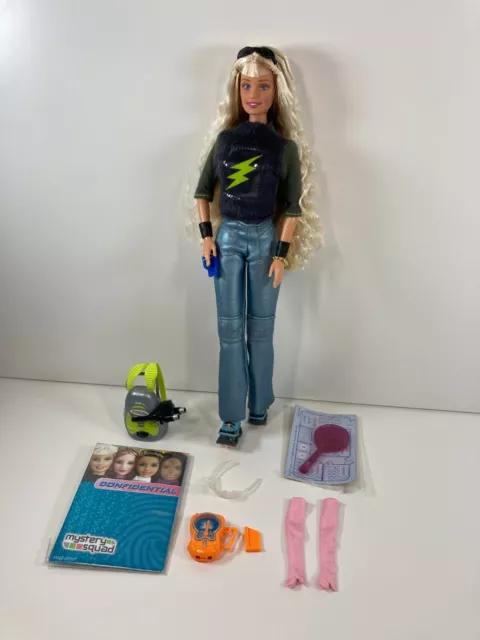Barbie Mystery Squad Night Mission Specialist Doll Roller Skates Y2K  Highlights
