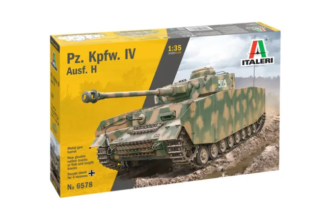 Pz.kpfw. IV Ausf. H Réservoir 1:3 5 Plastique Model Kit Italeri