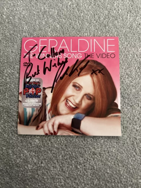 Peter Kay Hand Signed Geraldine CD Cover