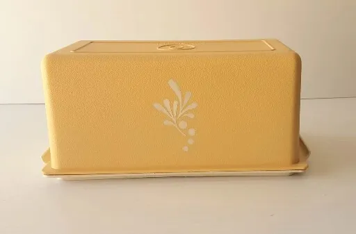 Retro Vintage Tupperware Vintage Harvest Gold Butter Container