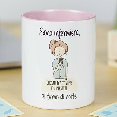 Essere favolosa è Un Dono e Si accentua con Il Tempo Tazza con Frase e Disegno Divertente Regalo per Amica La Mente è Meravigliosa 