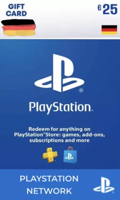 PSN 25€ [DE] Playstation Network Card Key Code 25 Euro PS5 PS4 - SOFORTVERSAND