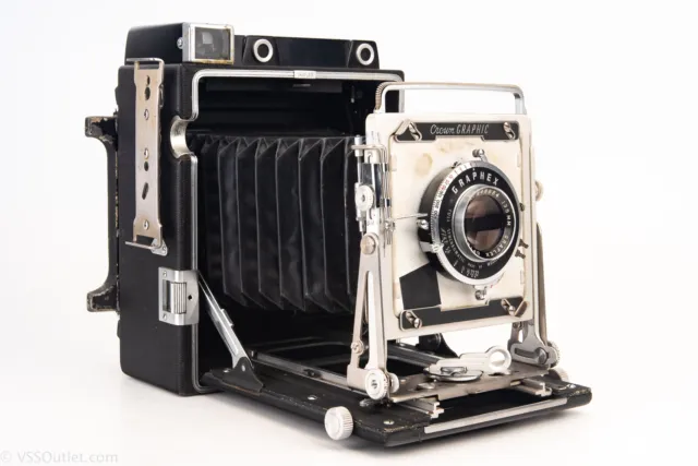 Graflex Crown Graphic Special 4x5 Large Format Camera with Optar 135mm f/4.7 V20
