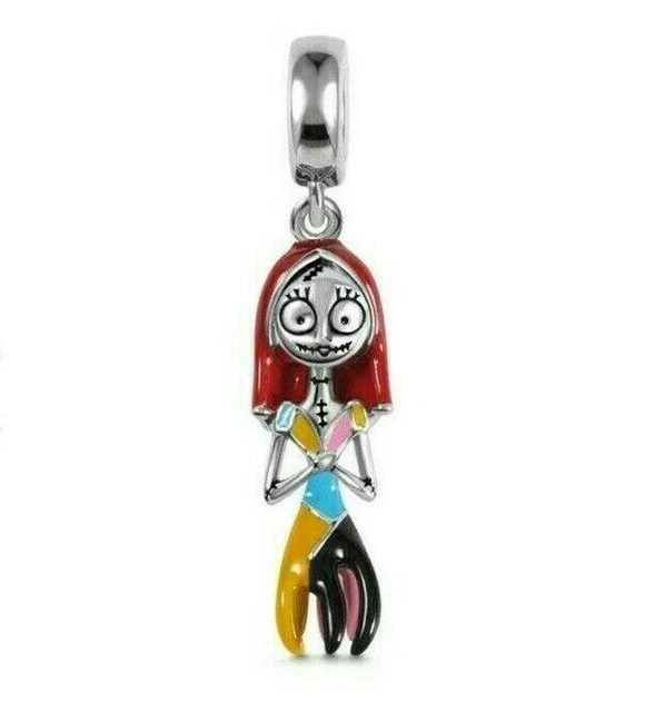 VOROCO 925 Silver Enamel Dangle Charm – Herald Of Spring Design With Zircon, For Girls
