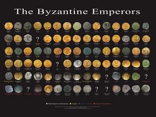 poster des empereurs Byzantin version Anglaise