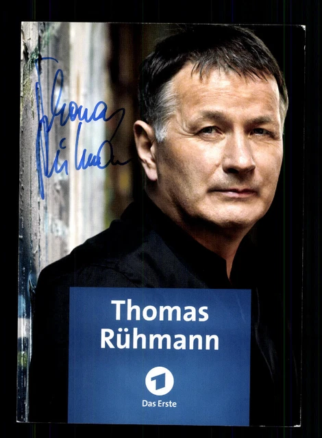 THOMAS RÜHMANN IN aller Freundschaft Autogrammkarte Orig. Sign. + F ...