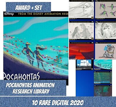 Topps Disney Collect Award + Set (1+9 Pocahontas research library 2020 Digital