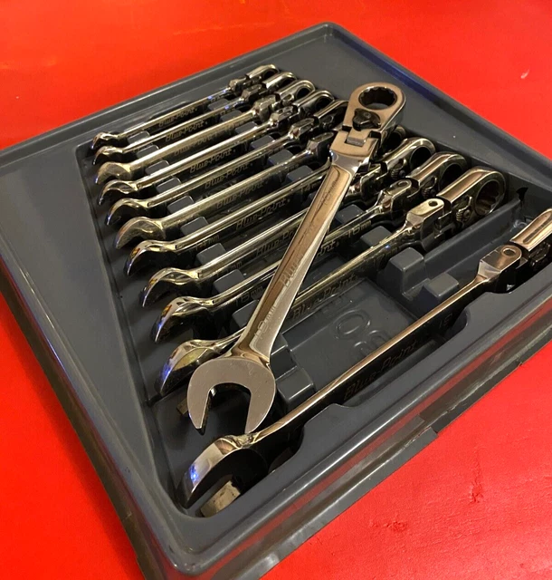 BLUEPOINT BY SNAP On Tools 12pc FlexHead Ratchet Spanner Wrench Set
