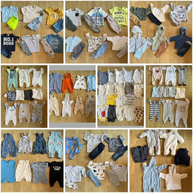 Huge Baby Boys Age Newborn Upto 1 Month 0/3 Months Clothes Bundle 110 Items