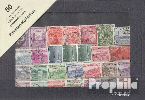 Briefmarken Pakistan 50 verschiedene Marken