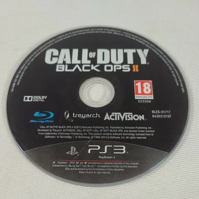 *Disc Only* Call of Duty Black Ops II 2 Playstation PS3 Action Video Game PAL