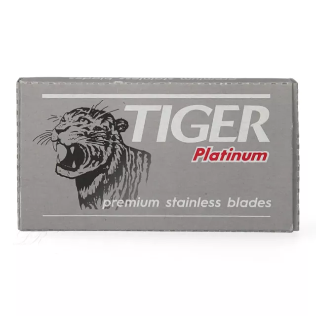 Hojas de afeitar Tiger Platinum contenido del paquete 5 piezas
