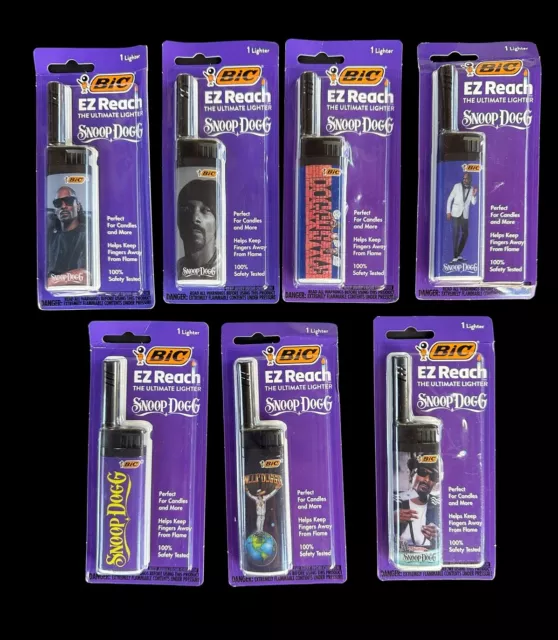 Rap 420 Snoop Dogg Bic Ultimate EZ Reach Lighter Complete Set of 7 Brand New