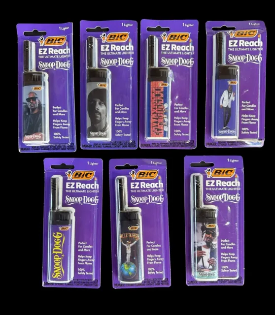 Rap Icon Snoop Dogg Bic Ultimate EZ Reach Complete Set Of 7 Exclusive Lighters