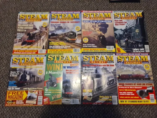 8x Steam Railway Magazine Joblot Bundle Collection 1996