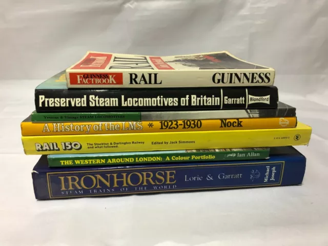 7x Train/Steam Train Books Ironhorse Preserved Steam Locomotives of Britain