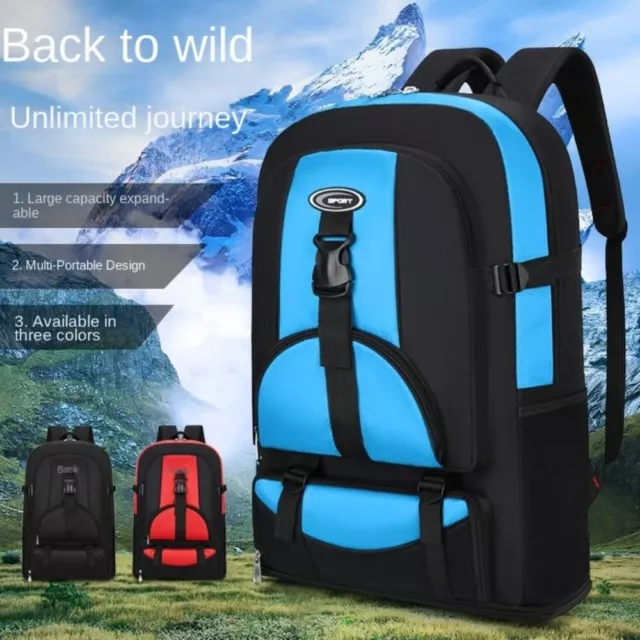 Green Black Hiking Backpack Camping Mountaineering  Hiking Trekking