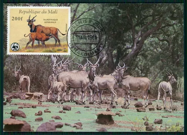 MALI MK WWF FAUNA GIANT ELAND MAXIMUM CARD MAXI CARD MC CM ih18