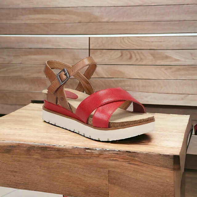 Red sandals size best sale 6
