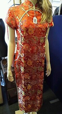 Vintage traditional Chinese embroidered dress cheongsam dress