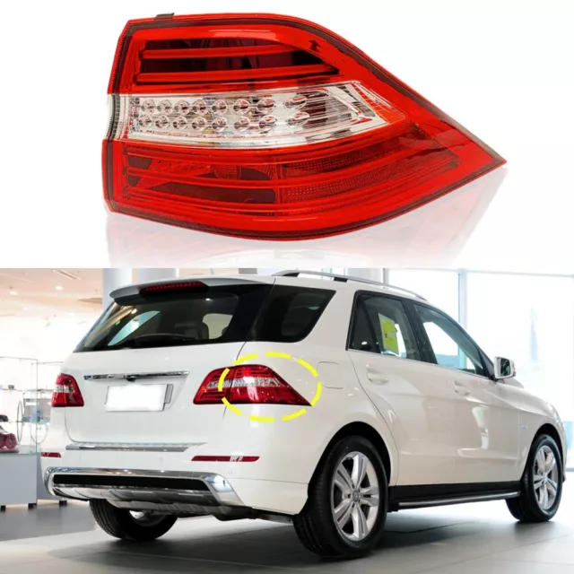 Passenger Side Tail Light For 2012-2015 Mercedes Benz W166 ML350 ML550 Outside