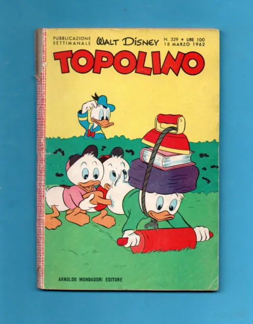 Topolino  329 - 18/03/1962 - Mondadori - Con Punti E  Figurine