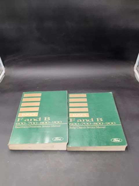 1993 Ford Medium Heavy Duty F- B- 600 700 800 900 Truck Service Manual 2 Vol Set