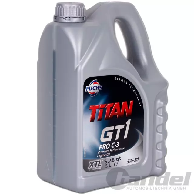 5L FUCHS MOTORÖL TITAN GT1 PRO C-3 5W30 LONGLIFE LL passend für VW 504.00 507.00